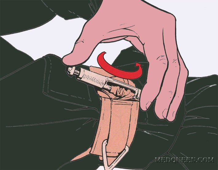 Остановка кровотечения при помощи специальных жгутов (самопомощь) Остановка кровотечения при помощи специальных жгутов (самопомощь)